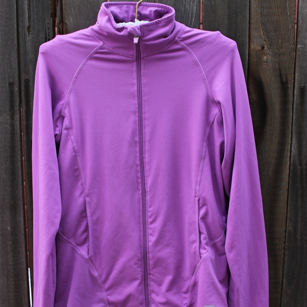 Purple Marika athletic zip up jacket